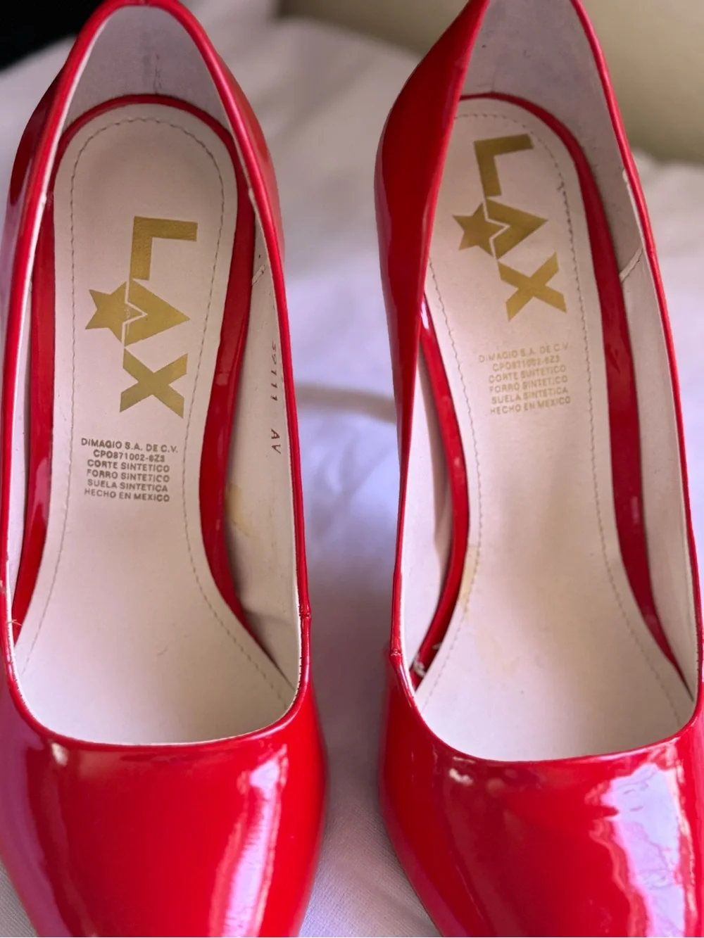 Red Patent Pointed-Toe Stiletto Pumps - Women Shoes